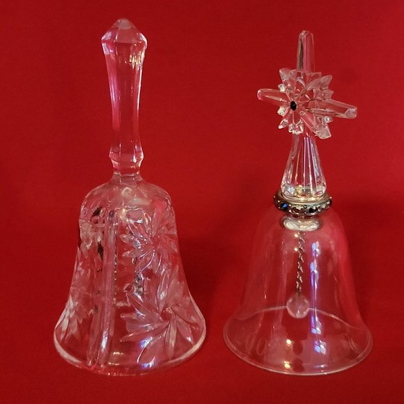 2002 Lenox Cross Bell of Peace Pave Jewels & Clear Crystal Dinner Bell Glass - Picture 10 of 11